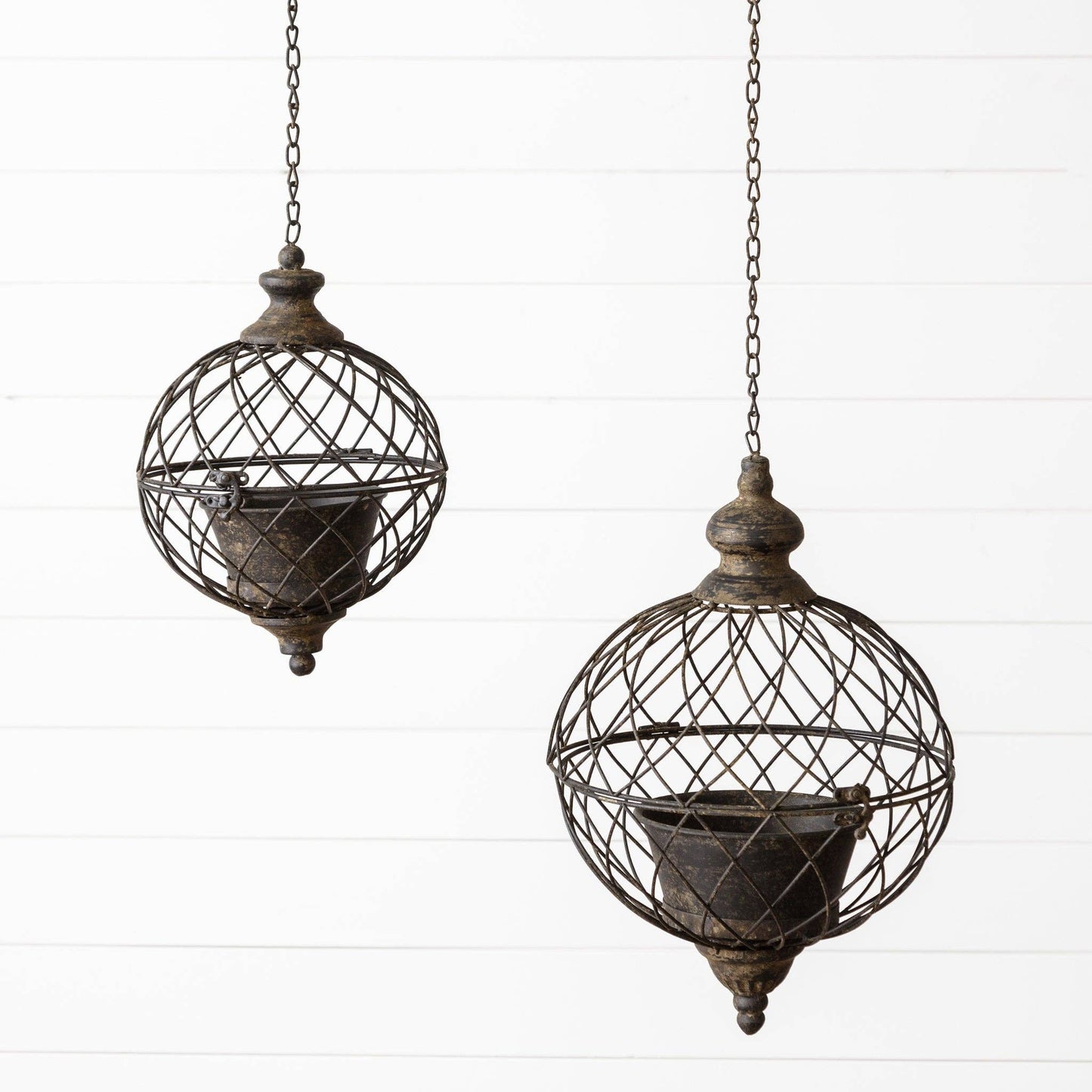 Small Sphere Hanging Planter