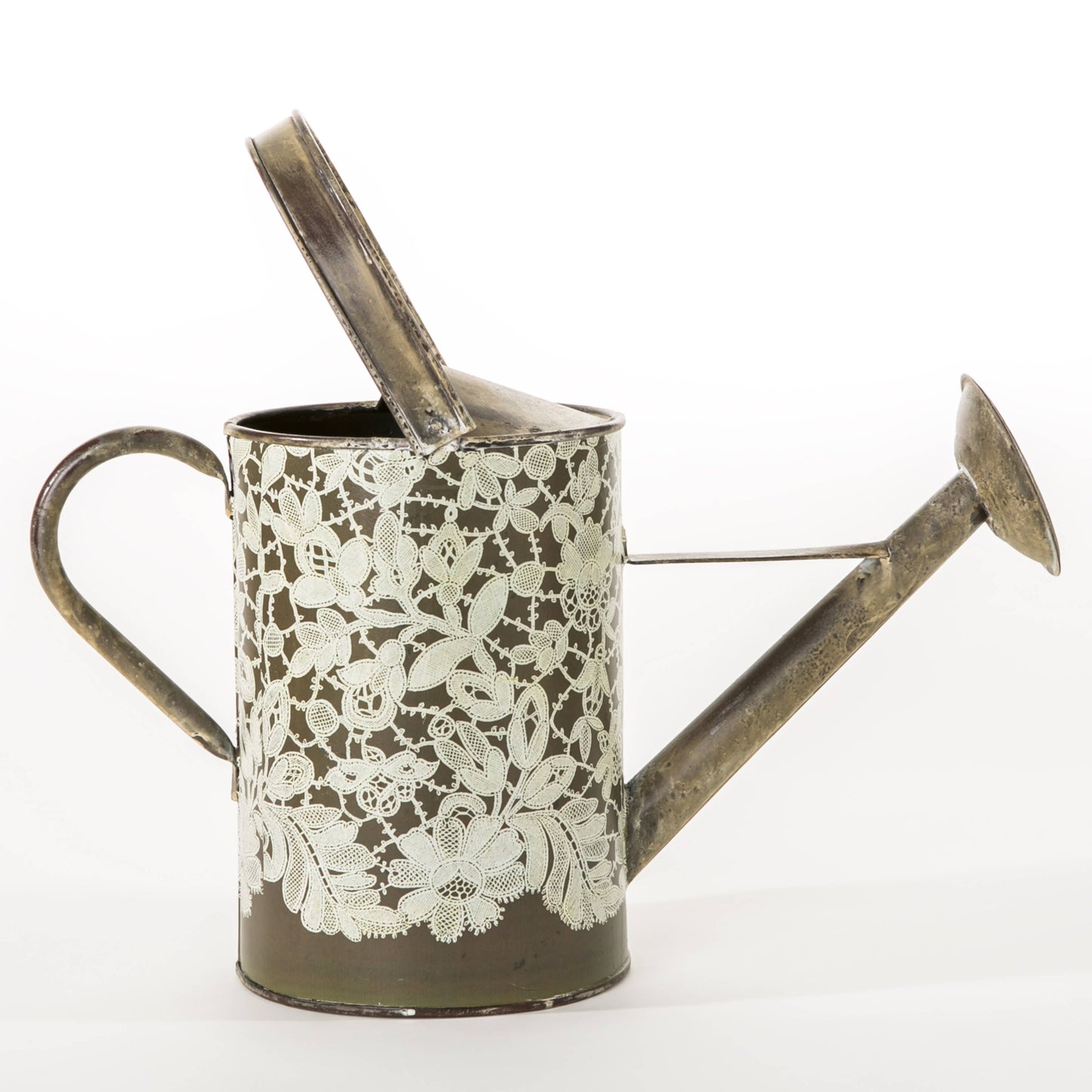 Cottage Floral Vintage Garden Watering Can Metal