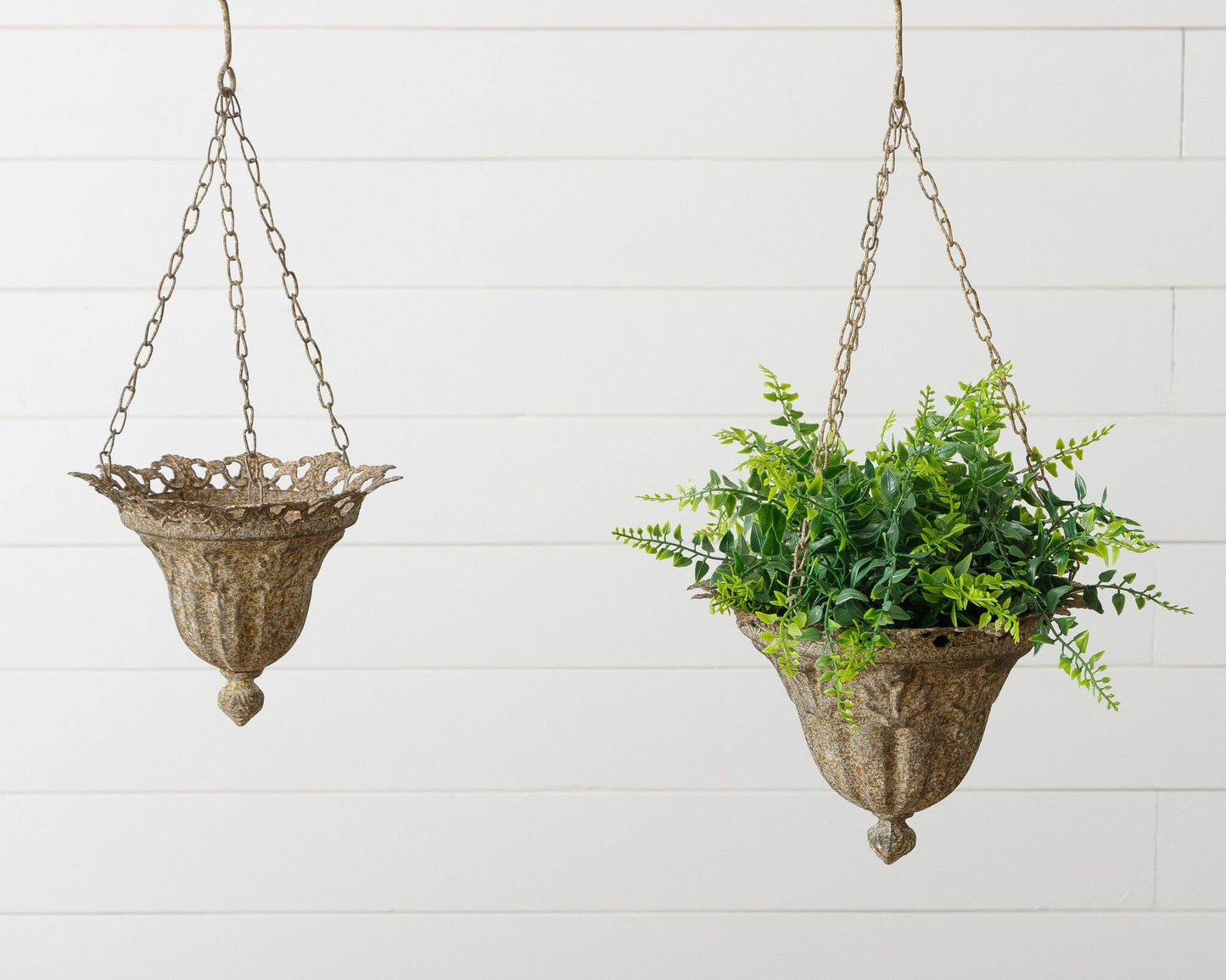 Large Iron Hanging Planter
