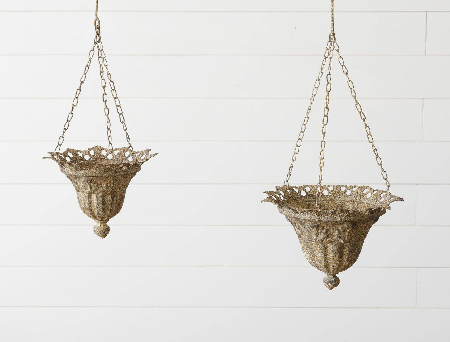 Large Iron Hanging Planter