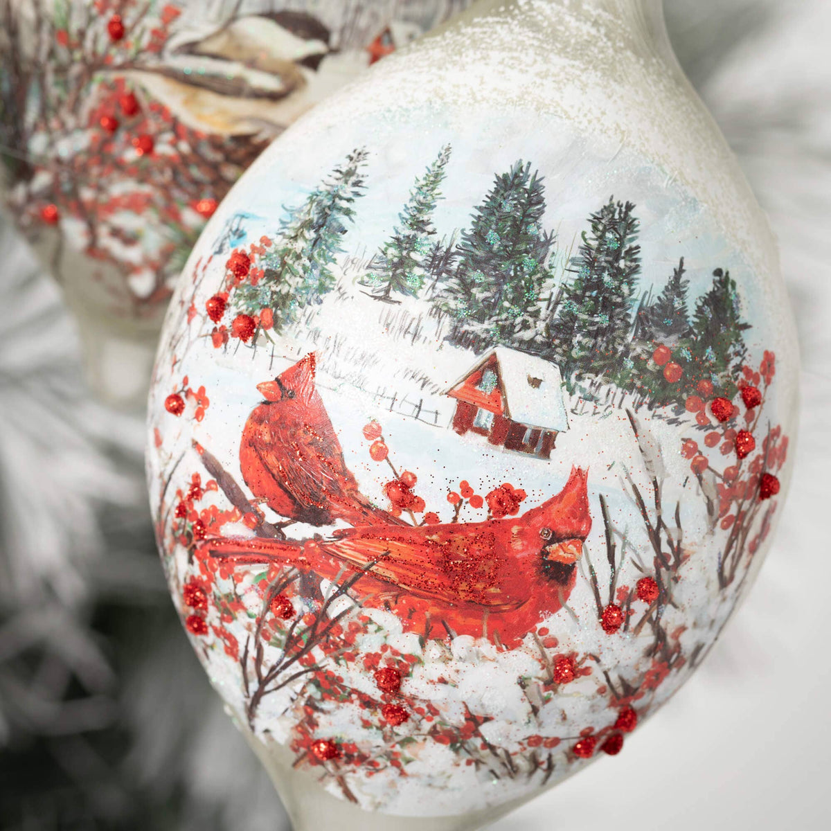 WOODLAND TEARDROP ORNAMENTS
