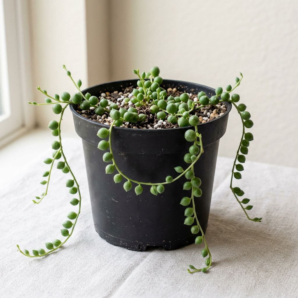 String of Pearls with naturally varied trailing growth
